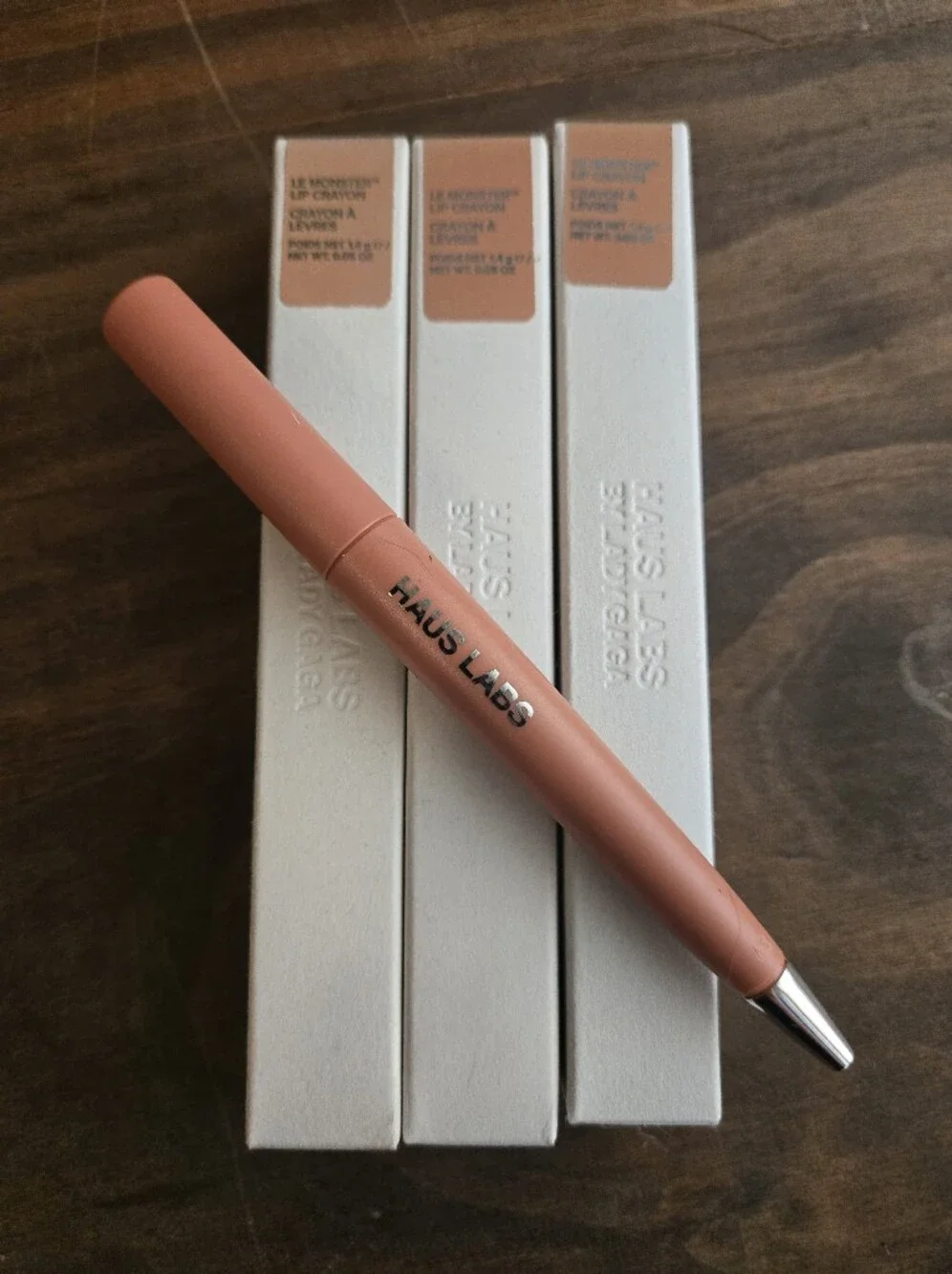 Set Of 3 Haus Labs By Lady Gaga Le Monster Lip Crayon - Honey Matte